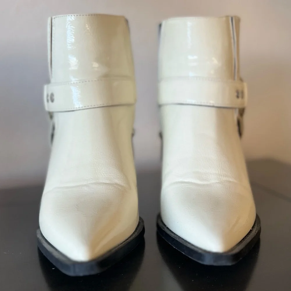 White patent leather booties - Picture 7 of 7